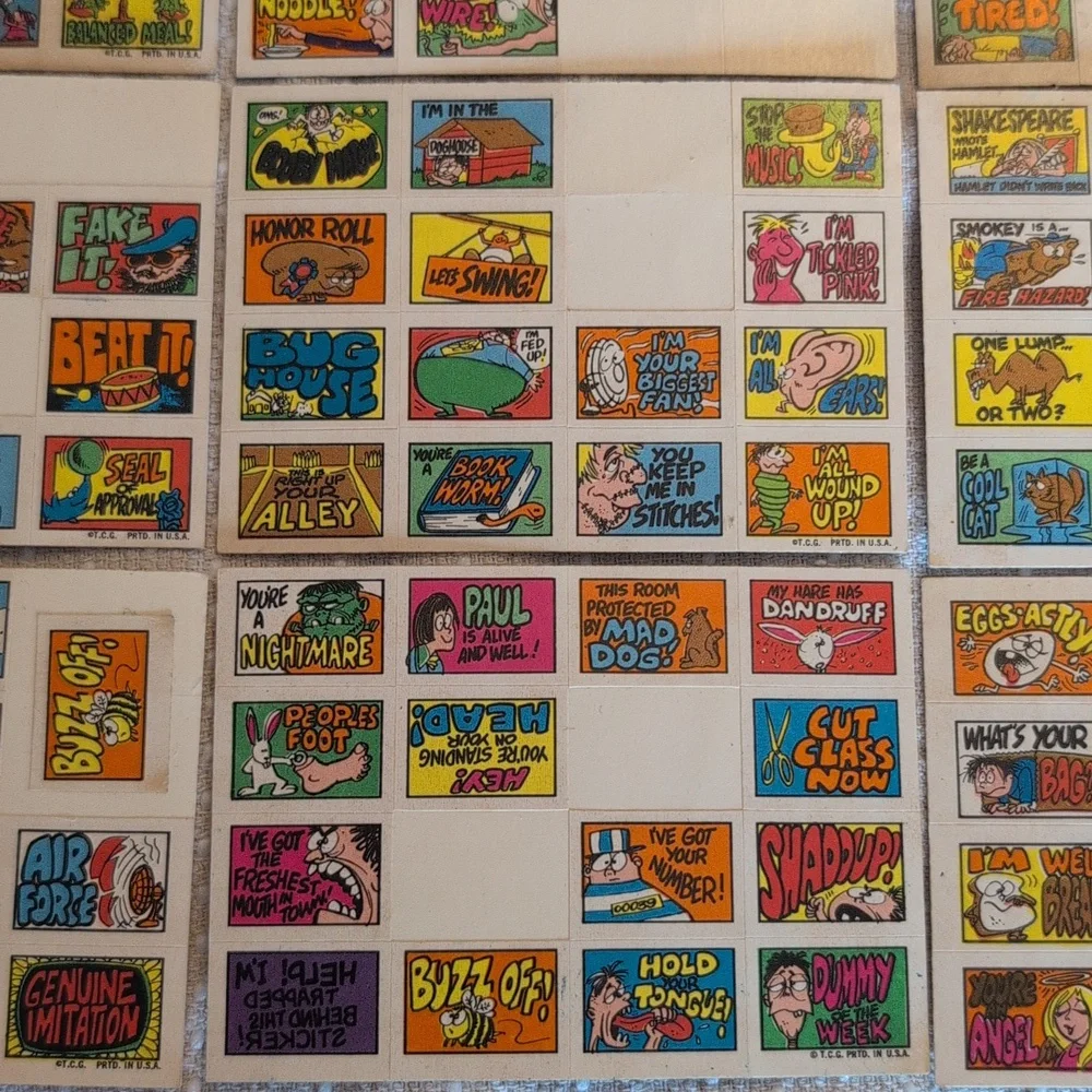 1970 Topps Stacks of Stickers
